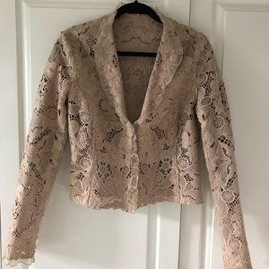 Elie Tahari bolero lace jacket, size M